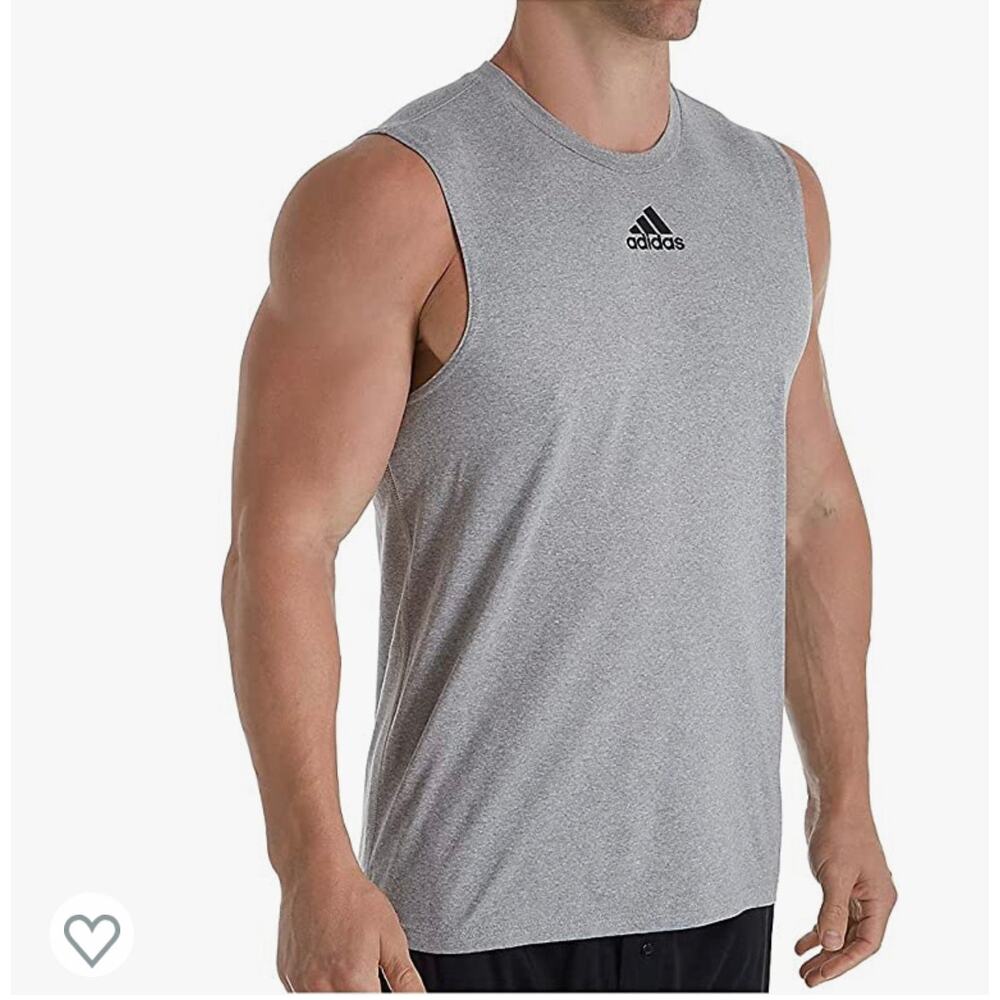 ADIDAS MENS SLEEVELESS PREGAME BOS MUSCLE T SHIRT Size small